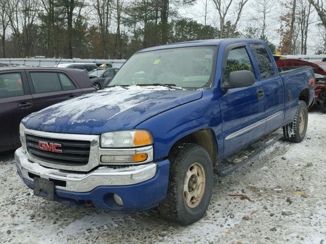 2GTEK19T041224317 - 2004 GMC NEW SIERRA BLUE photo 2