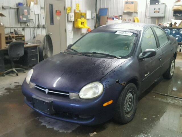 1P3ES46C3YD806721 - 2000 PLYMOUTH NEON BASE 蓝色 照片 2