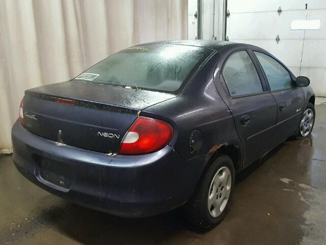 1P3ES46C3YD806721 - 2000 PLYMOUTH NEON BASE 蓝色 照片 4