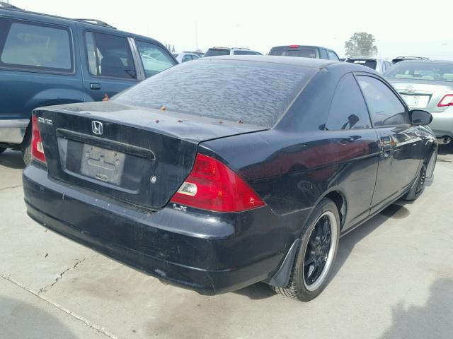 1HGEM22591L110397 - 2001 HONDA CIVIC LX BLACK photo 4