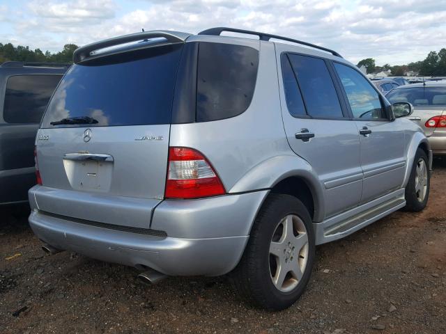 4JGAB74E33A414414 - 2003 MERCEDES-BENZ ML 55 SILVER photo 4