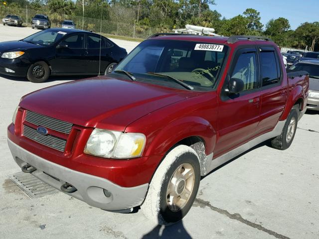 1FMZU67E11UC77827 - 2001 FORD EXPLORER S RED photo 2