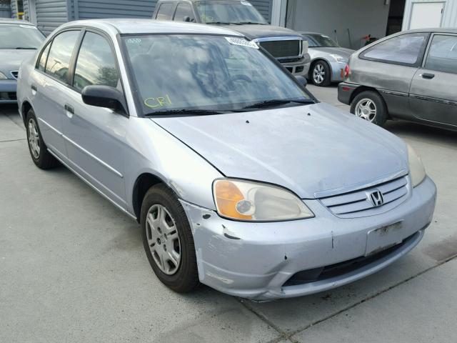 2HGES16501H518732 - 2001 HONDA CIVIC LX SILVER photo 1