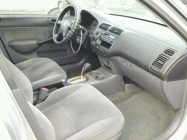 2HGES16501H518732 - 2001 HONDA CIVIC LX SILVER photo 5