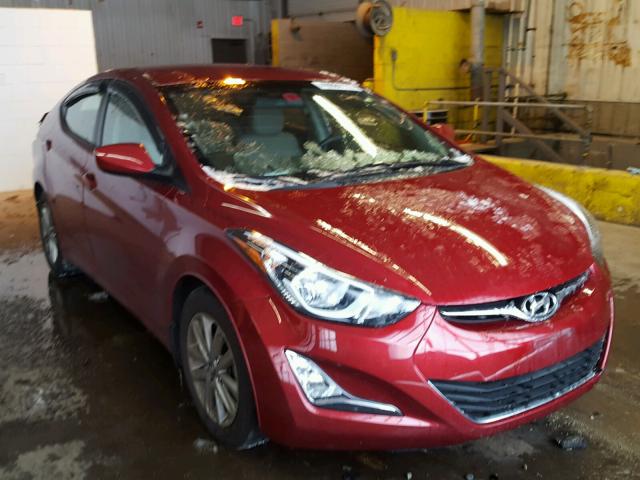 5NPDH4AE4EH536424 - 2014 HYUNDAI ELANTRA SE RED photo 1