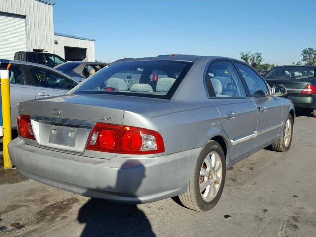 KNAGD128X45356585 - 2004 KIA OPTIMA LX SILVER photo 4