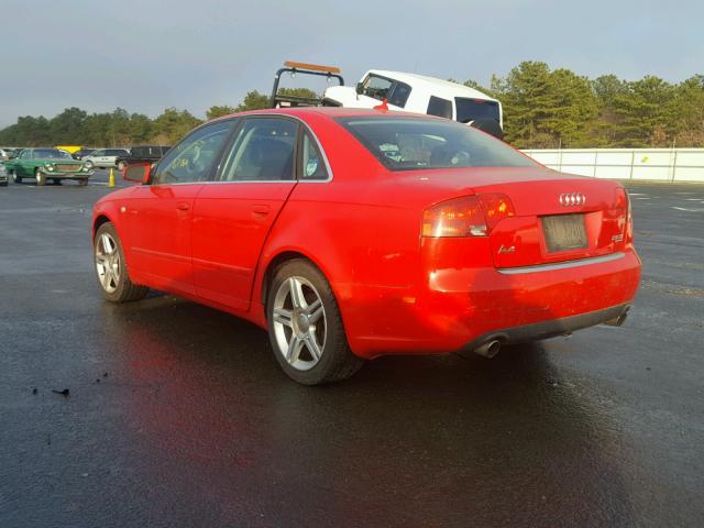 WAUDF78E77A257408 - 2007 AUDI A4 2.0T QU RED photo 3