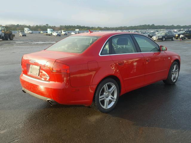 WAUDF78E77A257408 - 2007 AUDI A4 2.0T QU RED photo 4