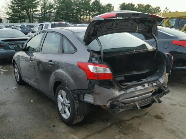 1FADP3F25EL446342 - 2014 FORD FOCUS SE GRAY photo 3