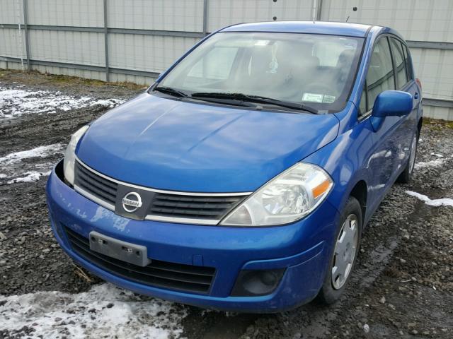 3N1BC13E47L439215 - 2007 NISSAN VERSA S BLUE photo 2