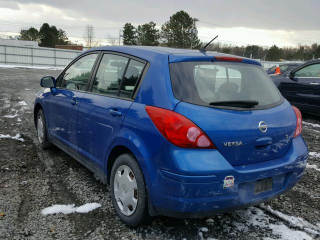 3N1BC13E47L439215 - 2007 NISSAN VERSA S BLUE photo 3