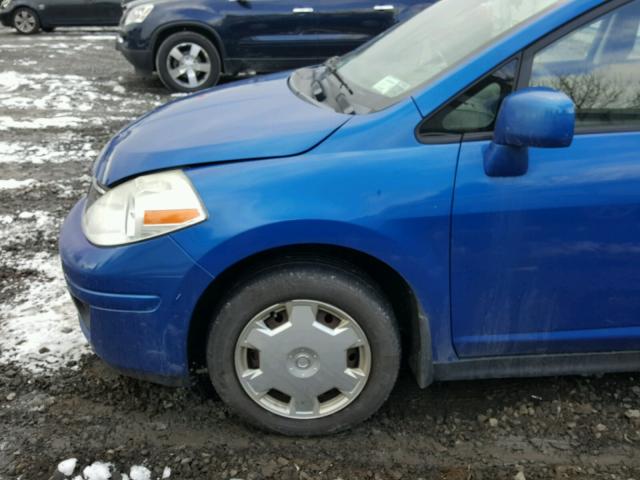 3N1BC13E47L439215 - 2007 NISSAN VERSA S BLUE photo 9