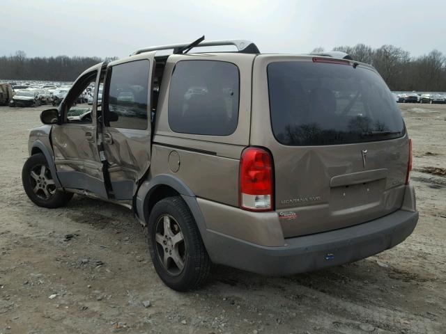 1GMDV33LX6D134196 - 2006 PONTIAC MONTANA SV TAN photo 3