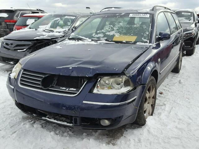 WVWWH63B43E077593 - 2003 VOLKSWAGEN PASSAT GLX BLUE photo 2