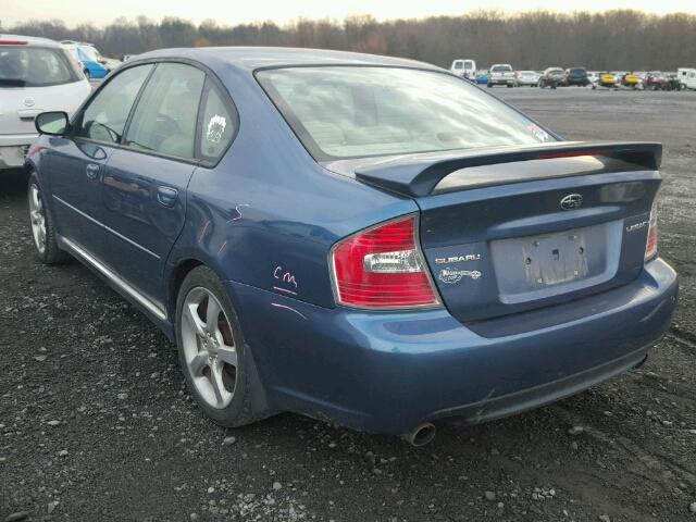 4S3BL626667210428 - 2006 SUBARU LEGACY 2.5 BLUE photo 3