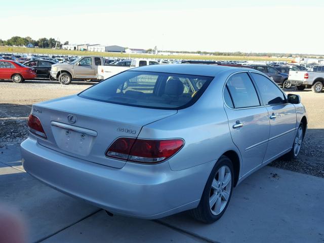 JTHBA30G555138484 - 2005 LEXUS ES 330 SILVER photo 4