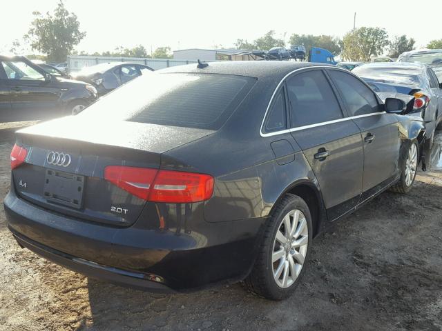 WAUAFAFL6DA120585 - 2013 AUDI A4 PREMIUM BLACK photo 4