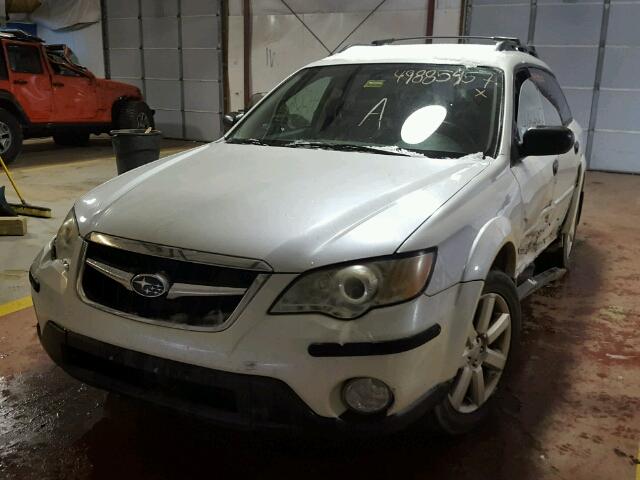 4S4BP61C287325067 - 2008 SUBARU OUTBACK 2. WHITE photo 2