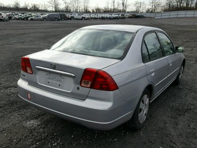 2HGES26751H595037 - 2001 HONDA CIVIC EX GRAY photo 4