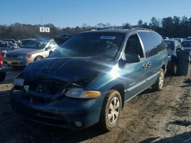 1B4GP44G4YB543566 - 2000 DODGE GRAND CARA GREEN photo 2