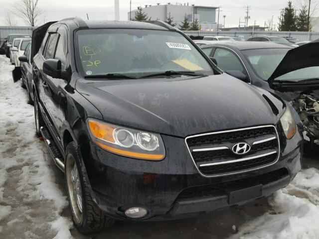 5NMSH73E18H161180 - 2008 HYUNDAI SANTA FE S BLACK photo 1