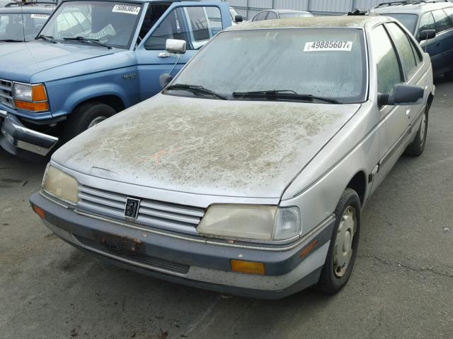 VF3DC1316MS517256 - 1991 PEUGEOT 405 DL SILVER photo 2