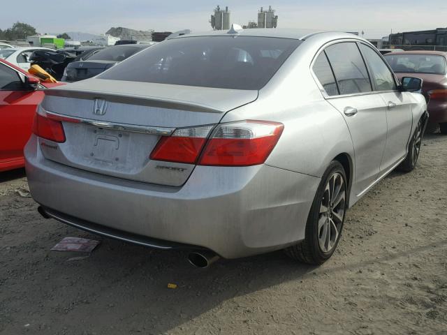 1HGCR2F58EA260487 - 2014 HONDA ACCORD SPO SILVER photo 4