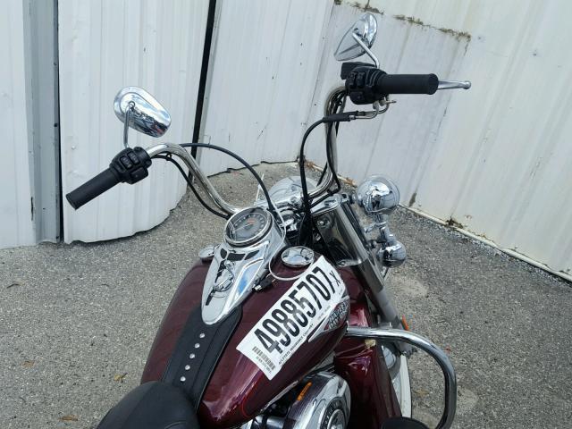 1HD1BWV16EB022582 - 2014 HARLEY-DAVIDSON FLSTC HERI BURGUNDY photo 5