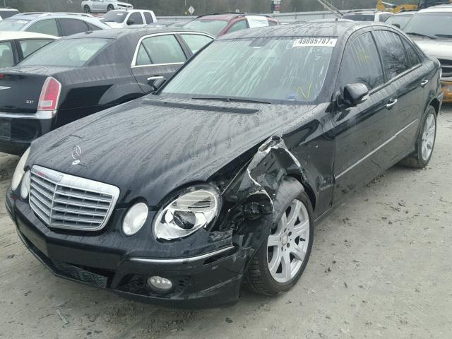 WDBUF56X78B356574 - 2008 MERCEDES-BENZ E 350 BLACK photo 2