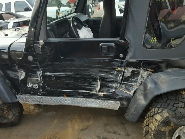 1J4FA69S94P734819 - 2004 JEEP WRANGLER / BLACK photo 9