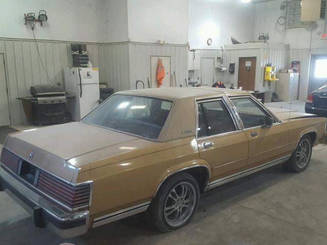 2MEBM74F1HX613874 - 1987 MERCURY GRAND MARQ GOLD photo 4