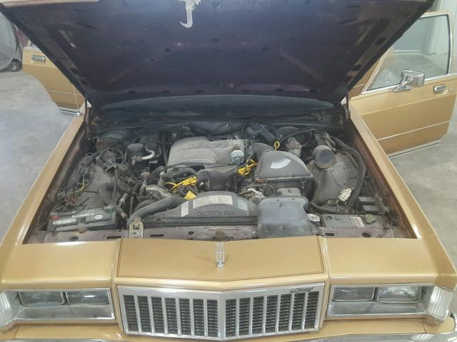 2MEBM74F1HX613874 - 1987 MERCURY GRAND MARQ GOLD photo 7