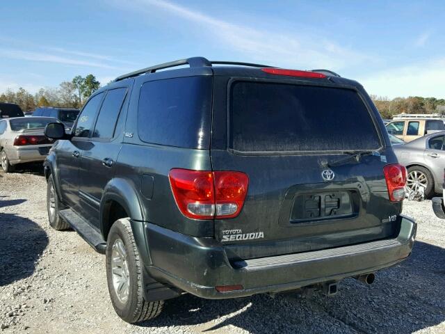 5TDZT34A86S271140 - 2006 TOYOTA SEQUOIA SR GREEN photo 3