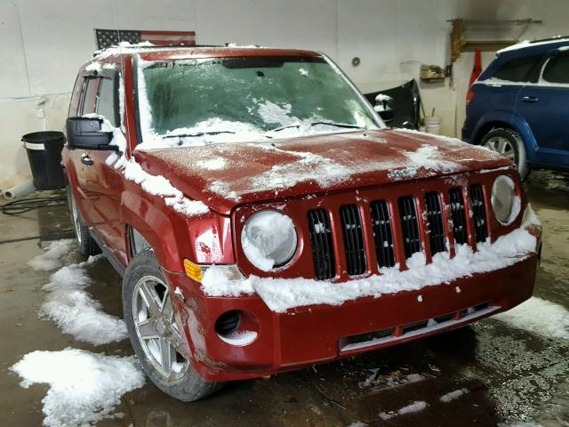 1J8FF28W67D371351 - 2007 JEEP PATRIOT SP RED photo 1