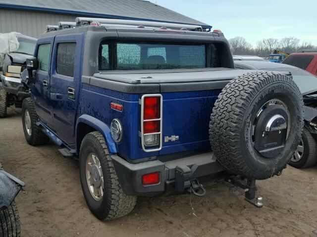 5GRGN22U96H108895 - 2006 HUMMER H2 SUT BLUE photo 3