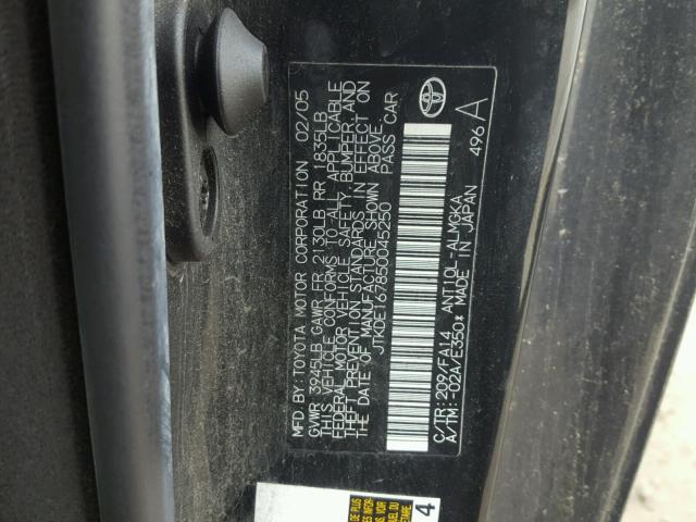 JTKDE167850045250 - 2005 TOYOTA SCION TC 蓝色 照片 10