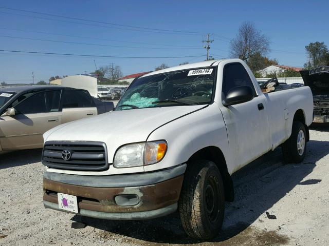 5TBJN32111S146864 - 2001 TOYOTA TUNDRA WHITE photo 2