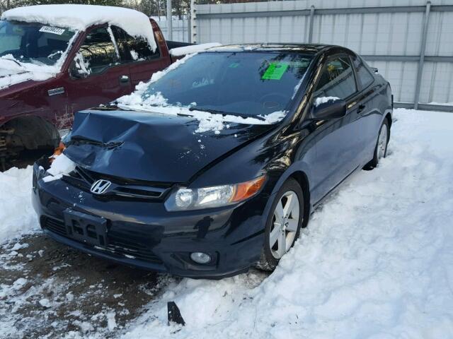 2HGFG116X7H013991 - 2007 HONDA CIVIC LX BLACK photo 2