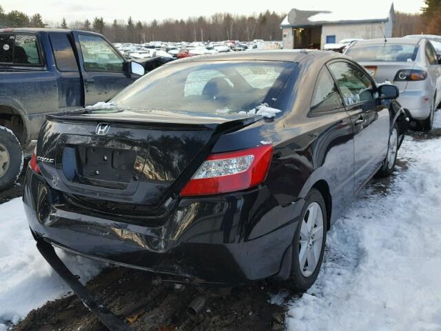 2HGFG116X7H013991 - 2007 HONDA CIVIC LX BLACK photo 4