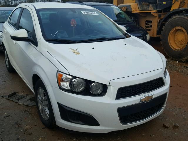 1G1JC5SH1E4207095 - 2014 CHEVROLET SONIC LT WHITE photo 1