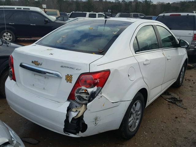 1G1JC5SH1E4207095 - 2014 CHEVROLET SONIC LT WHITE photo 4