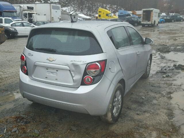 1G1JC6SH1C4148925 - 2012 CHEVROLET SONIC LT SILVER photo 4