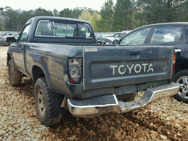 4TARN01P1PZ137132 - 1993 TOYOTA PICKUP 1/2 GREEN photo 3