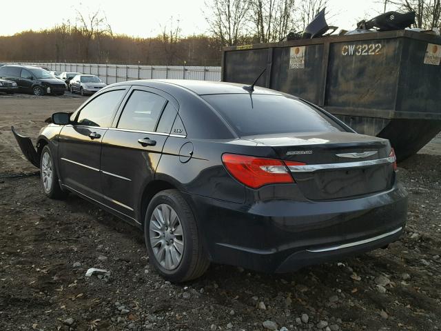 1C3CCBAB3CN235942 - 2012 CHRYSLER 200 LX BLACK photo 3