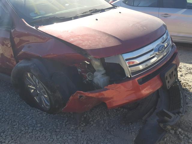 2FMDK39C57BB19547 - 2007 FORD EDGE SEL P RED photo 9