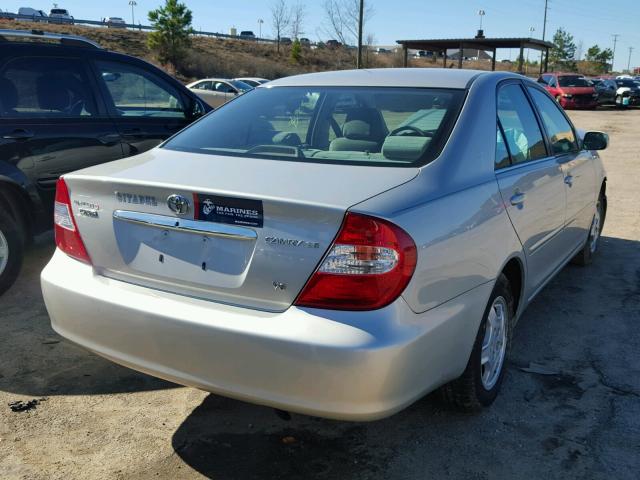 4T1BF32K82U539402 - 2002 TOYOTA CAMRY LE SILVER photo 4