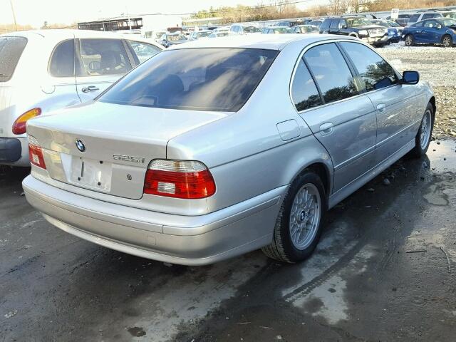 WBADT43402GZ99919 - 2002 BMW 525 I AUTO SILVER photo 4