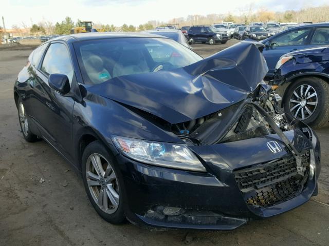 JHMZF1C62BS003225 - 2011 HONDA CR-Z EX BLACK photo 1