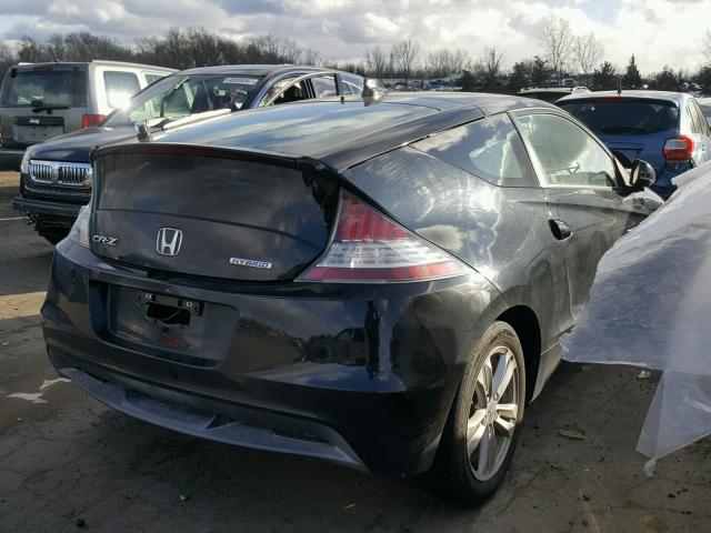 JHMZF1C62BS003225 - 2011 HONDA CR-Z EX BLACK photo 4