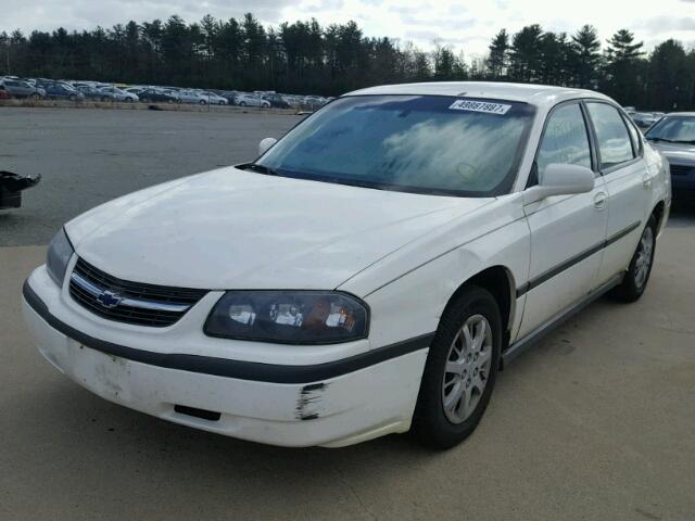 2G1WF52E219311430 - 2001 CHEVROLET IMPALA WHITE photo 2